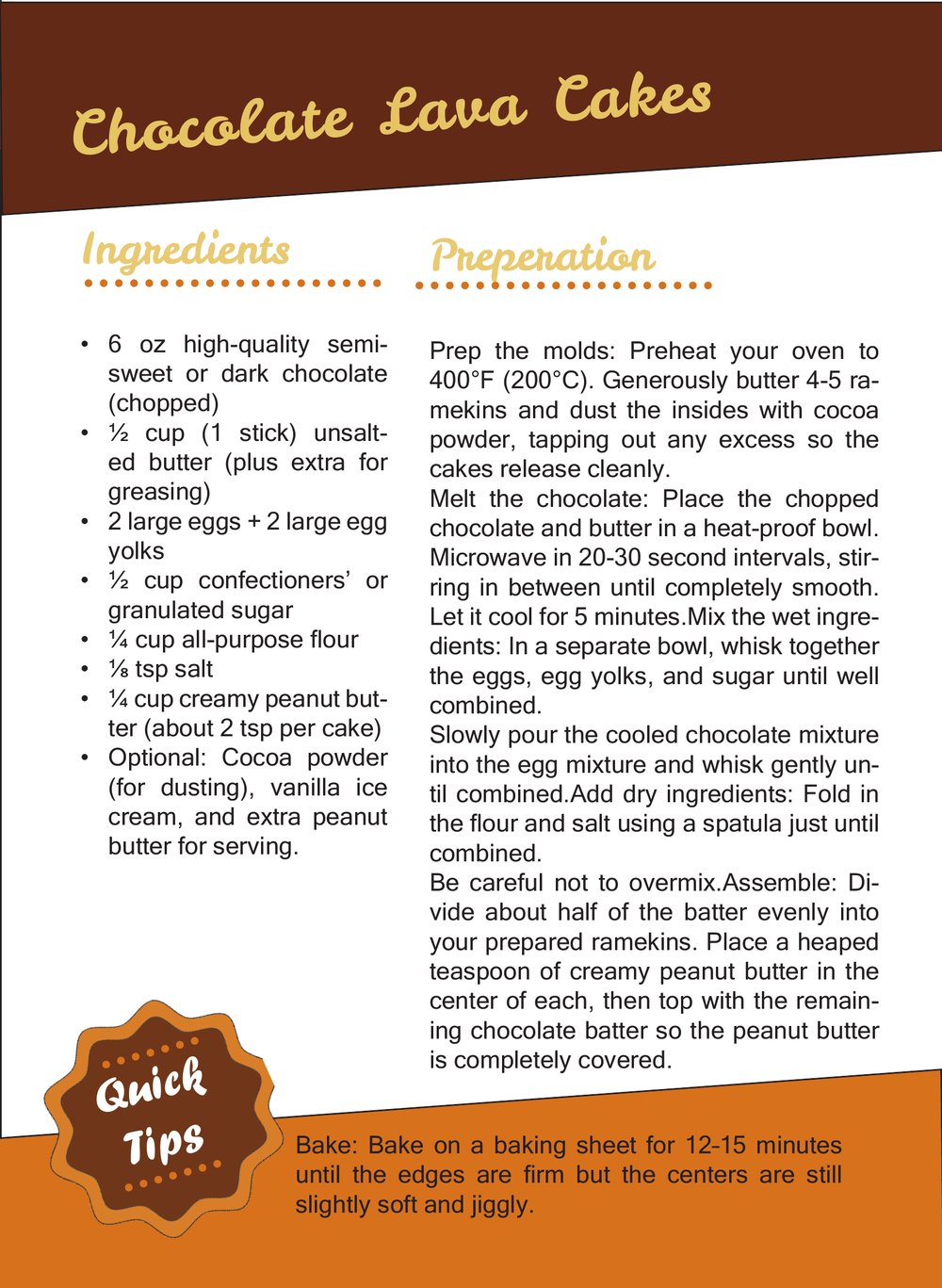 Page 11 — Chocolate Lava Cakes recipe